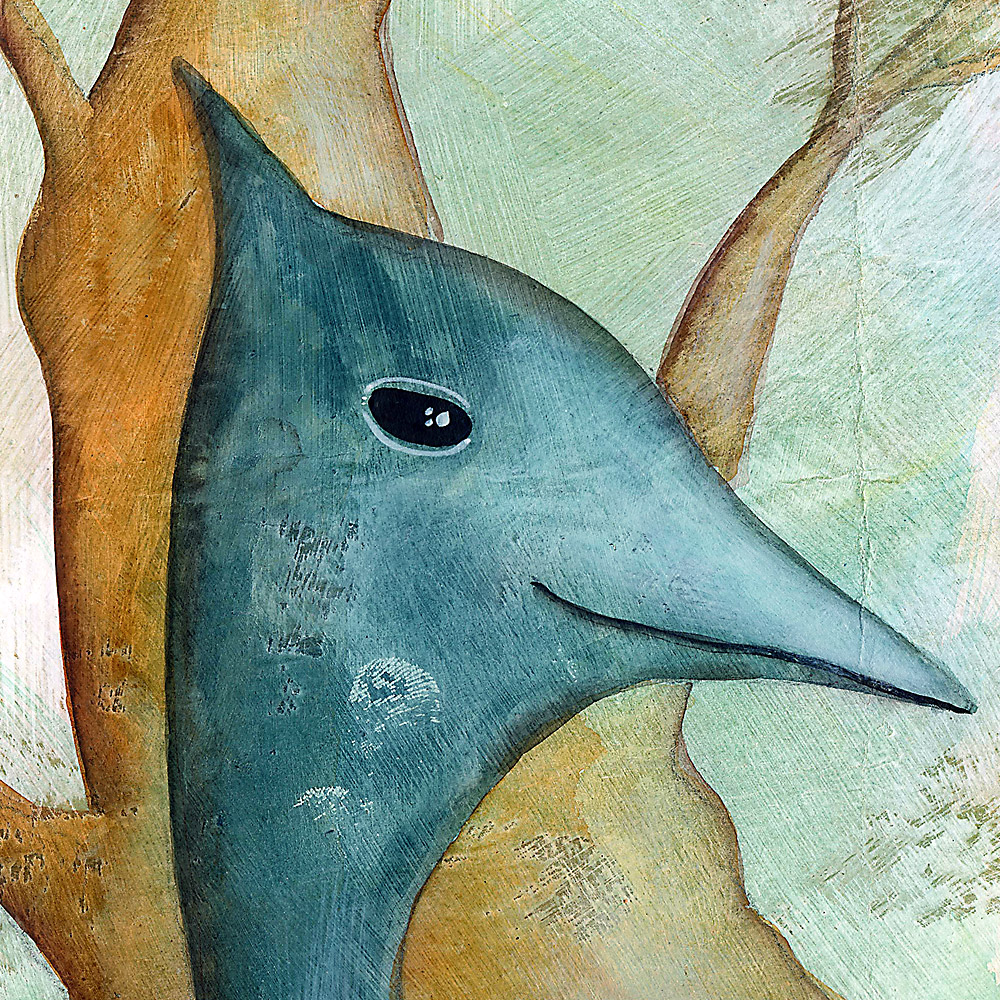 Fière autruche (détail)