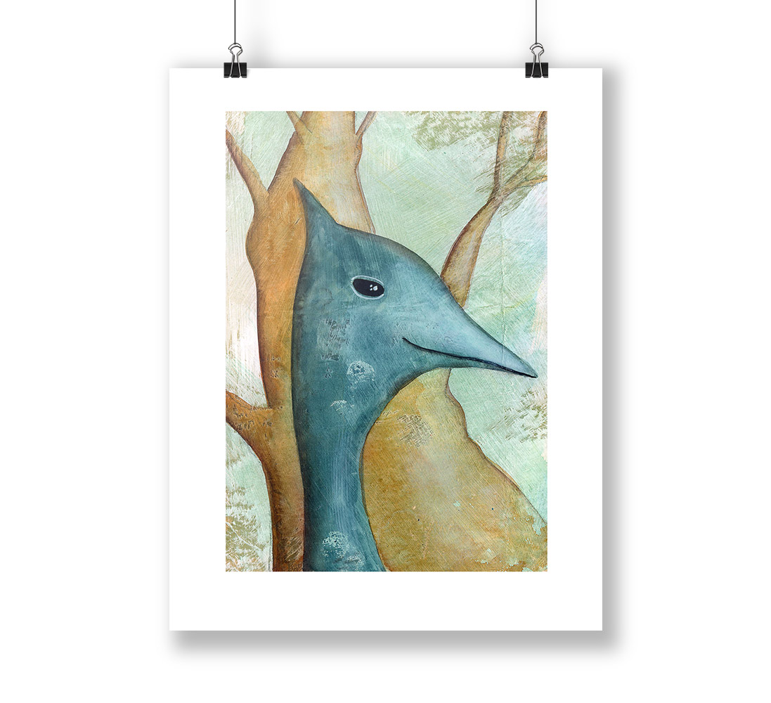 Illustration "Fière autruche"