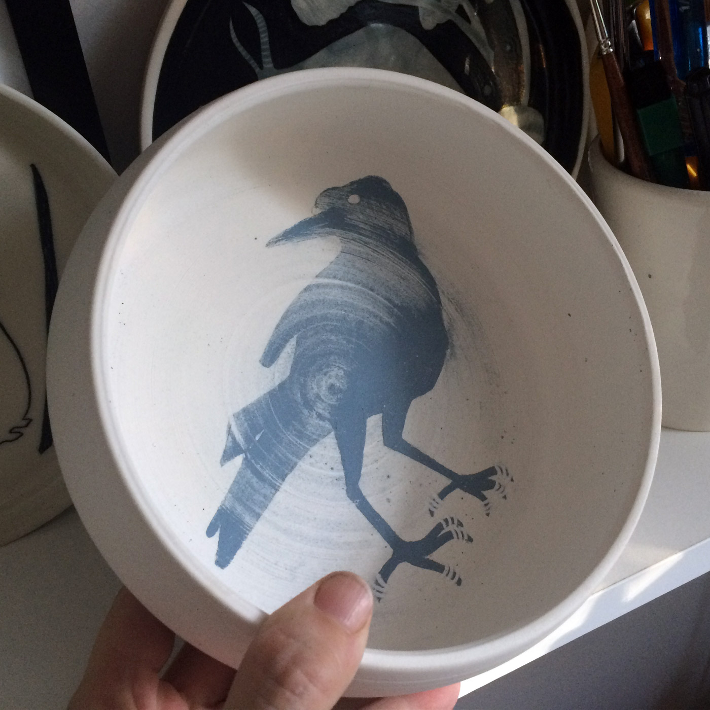 Raven bowl, by La Datcha