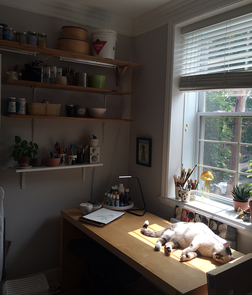 My new tiny workspace