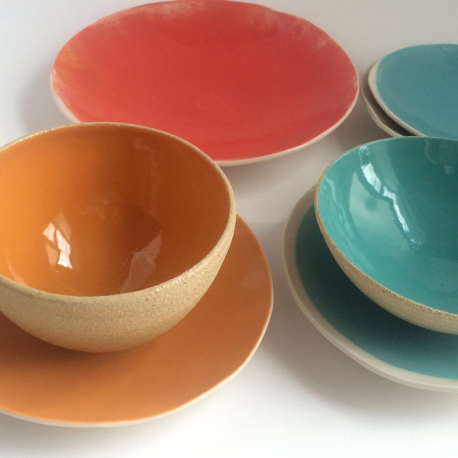 Small colored bowls