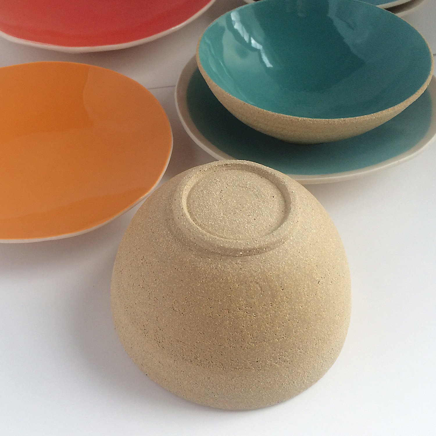 Small colored bowls