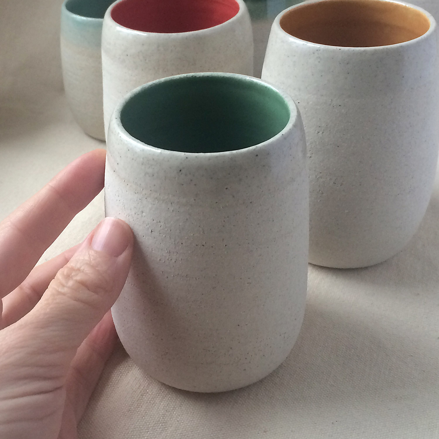 Colored tumblers