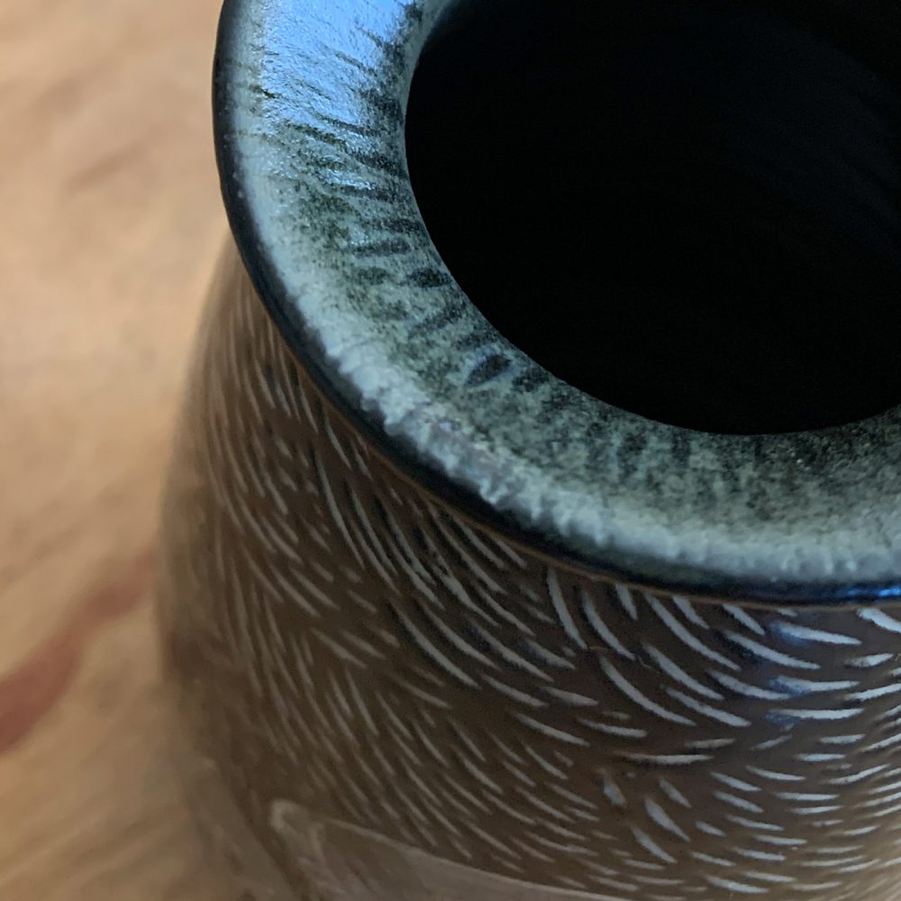 Vase champignons, detail