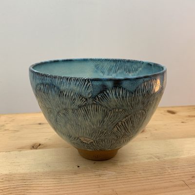 Blue bowl with abstract pattern, La Datcha