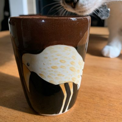 Gobelet oiseau jaune